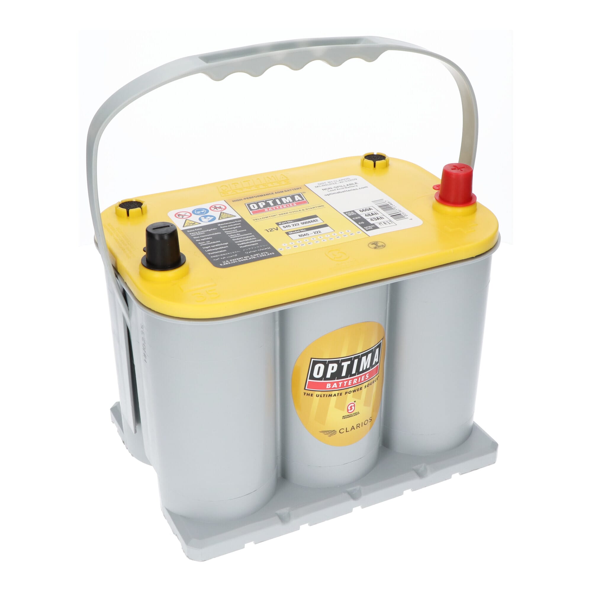 Optima Yellow Top Accu 12V 48Ah YT R-3.7