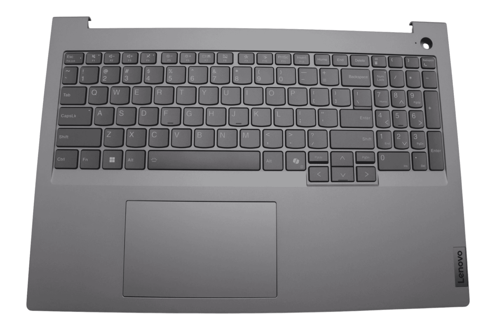 Lenovo Laptop Toetsenbord Qwerty US + Top Cover - Grijs
