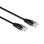 ACT Zwart 10,0 meter U/UTP CAT6 patchkabel met RJ45 Zip Bag