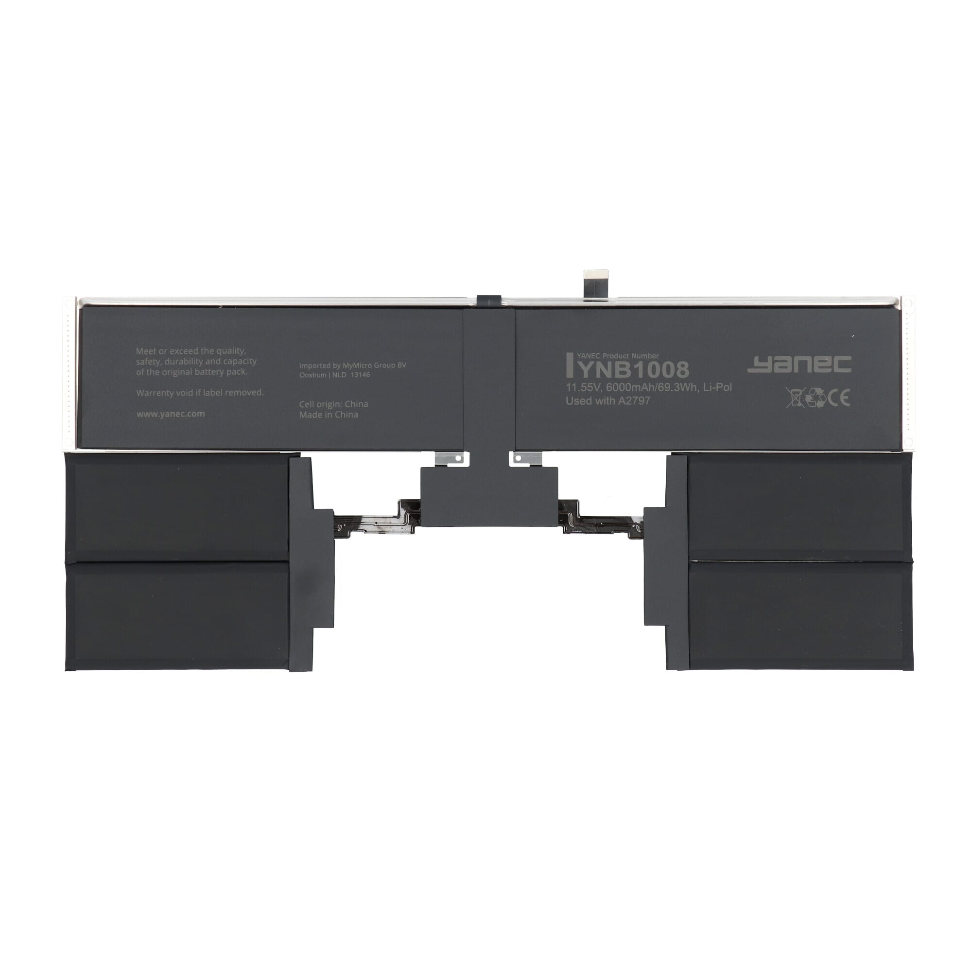 Yanec MacBook Accu 6000mAh